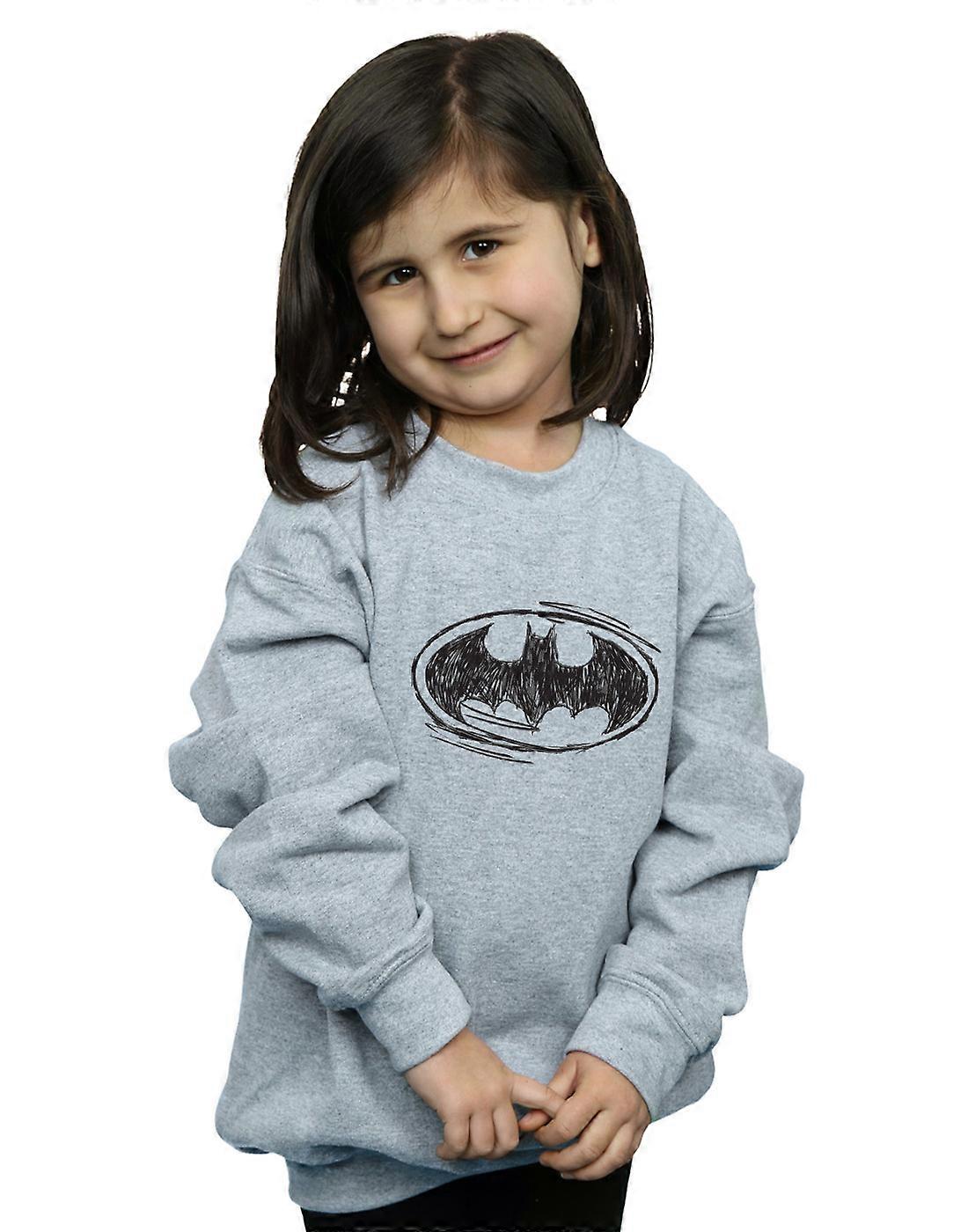 DC Comics piger Batman skitse Logo Sweatshirt