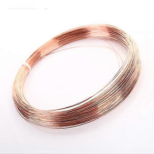 0.8mm Bare Copper Wire 10m Solid T2  Purity Red Copper  Conductivity Corrosion Resistant