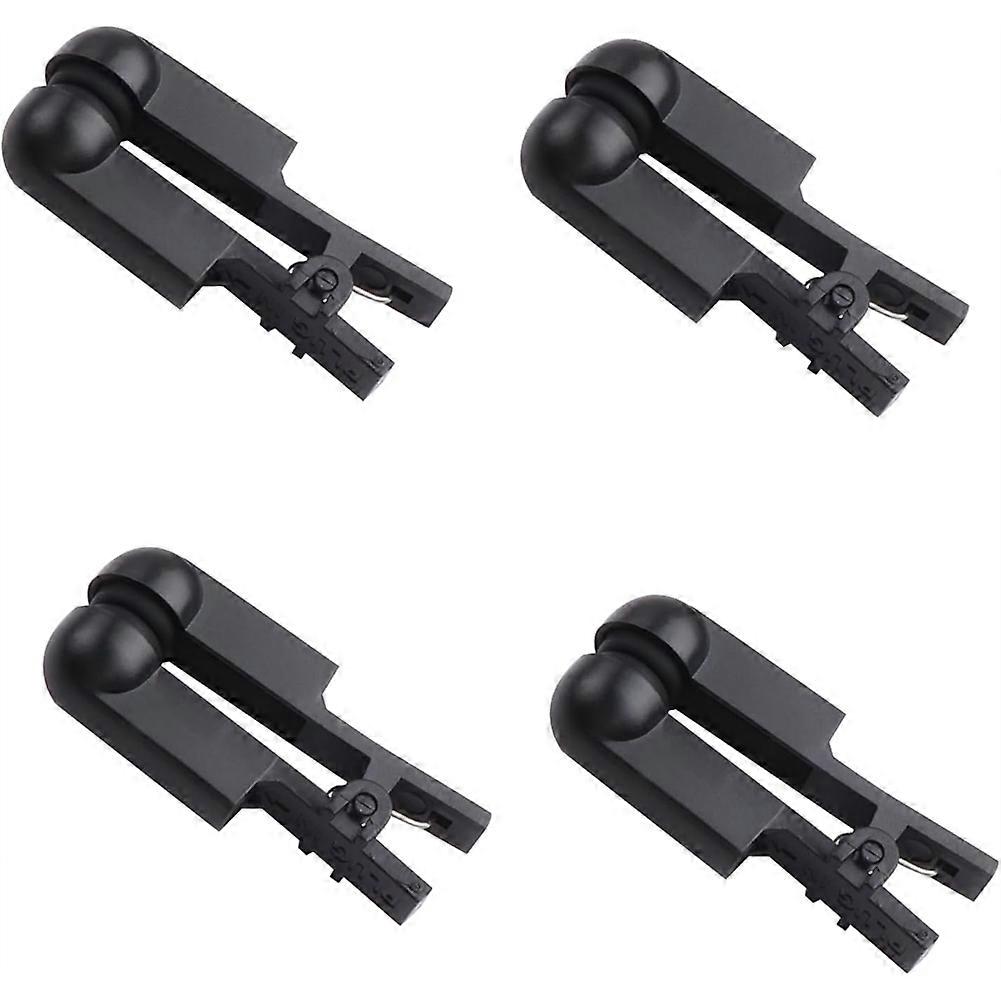 Ear Clip Electrode Double-Sided Rubber Head Comfortable, Compatible for Tens Unit & CES Stimulation 4 PCS