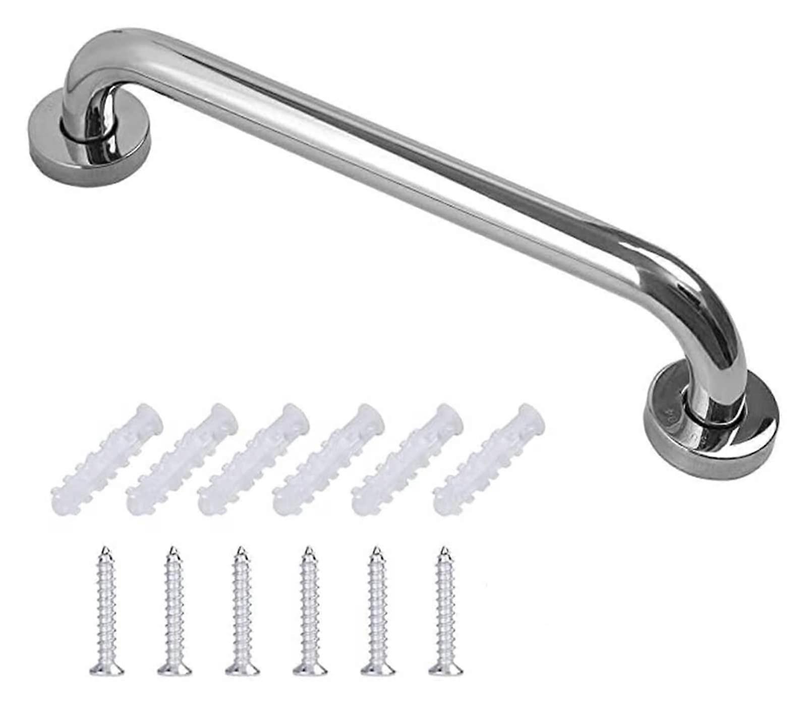 Grab Bars Bathroom Safety Rail 60cm Chrome Wall Mounted SlipResistant Support for Elderly