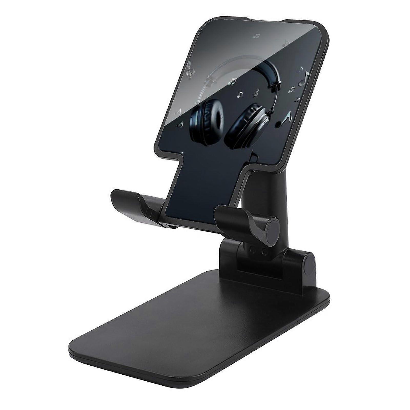 Adjustable Foldable Phone Stand for Desk, Aluminum Tablet Holder Compatible with iPhone and iPad