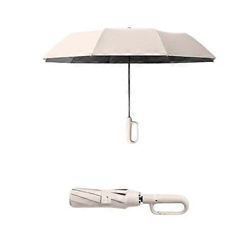 Automatic Folding Umbrella One-Button Open and Close D-Shaped Buckle for Both Sunny and Rainy Use