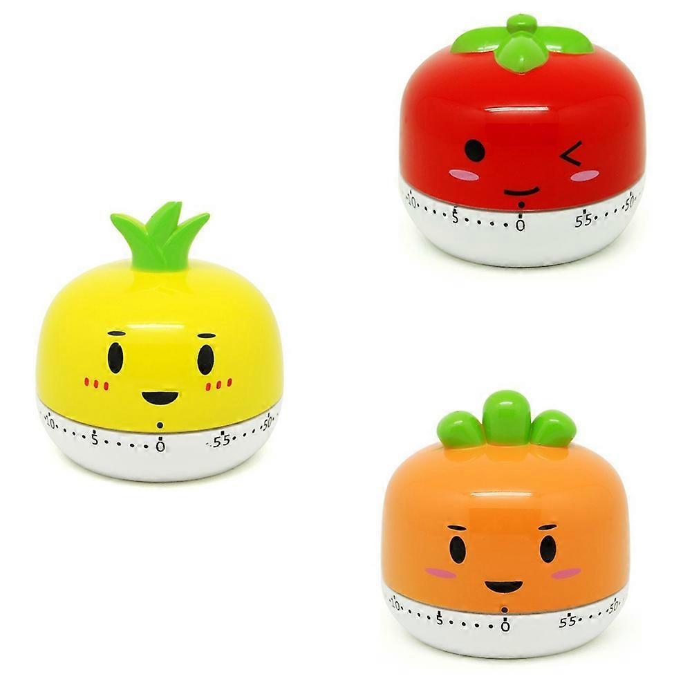 Cartoon Vegetable Countdownhour meter Mechanical Kitchen Cooking Clock Counting Toy Mini Manual hour meter