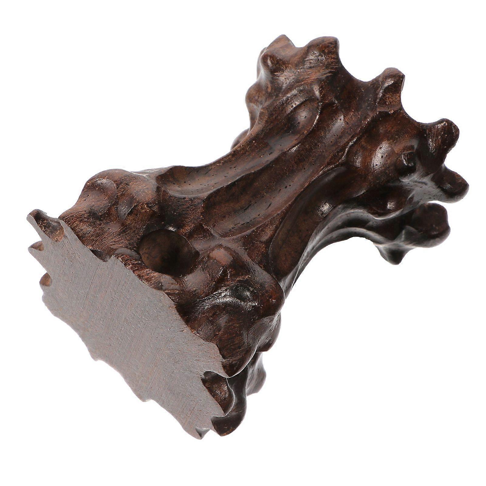 1pc Holzschnitzbasis Creative Kristalle Glas Display Base Premium Display Base