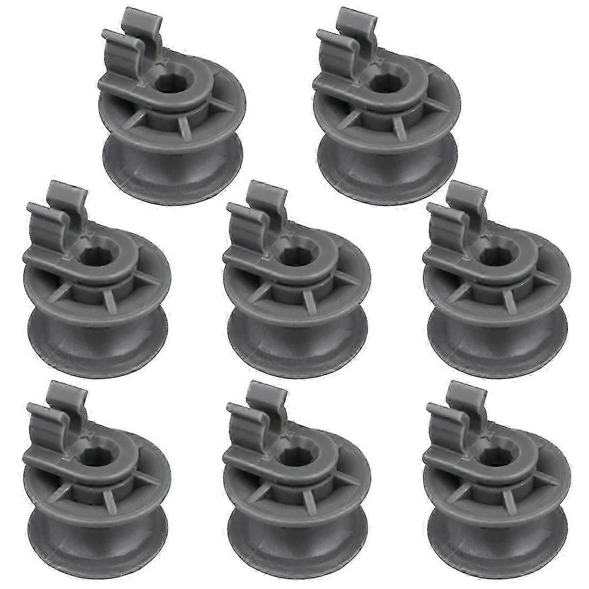 8Pcs 4581DD3002A Dishwasher Upper Rack Wheels,Dishrack Roller and Axle Assembly Replacement Part fo