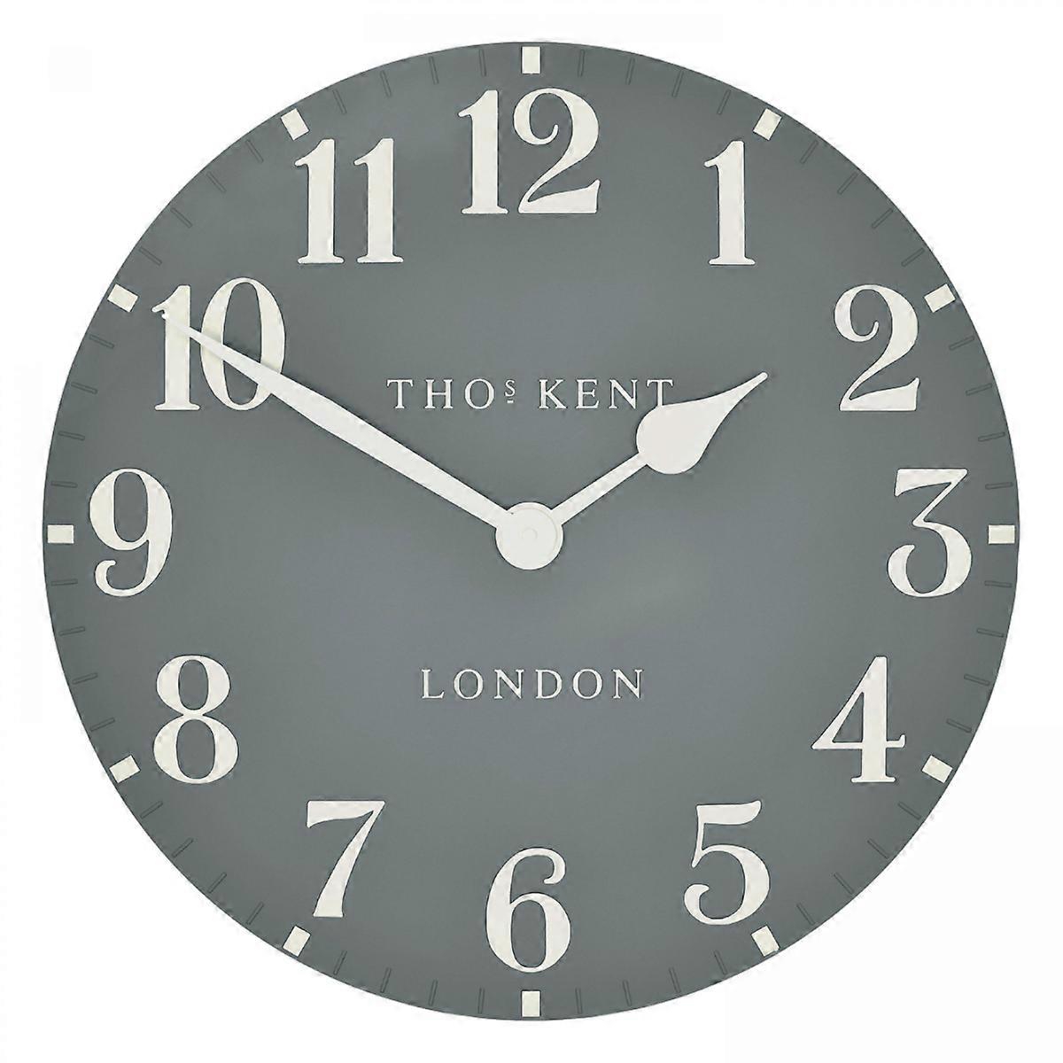 Wall Clock: 30cm Thomas Kent Wall Clock, Flax Blue