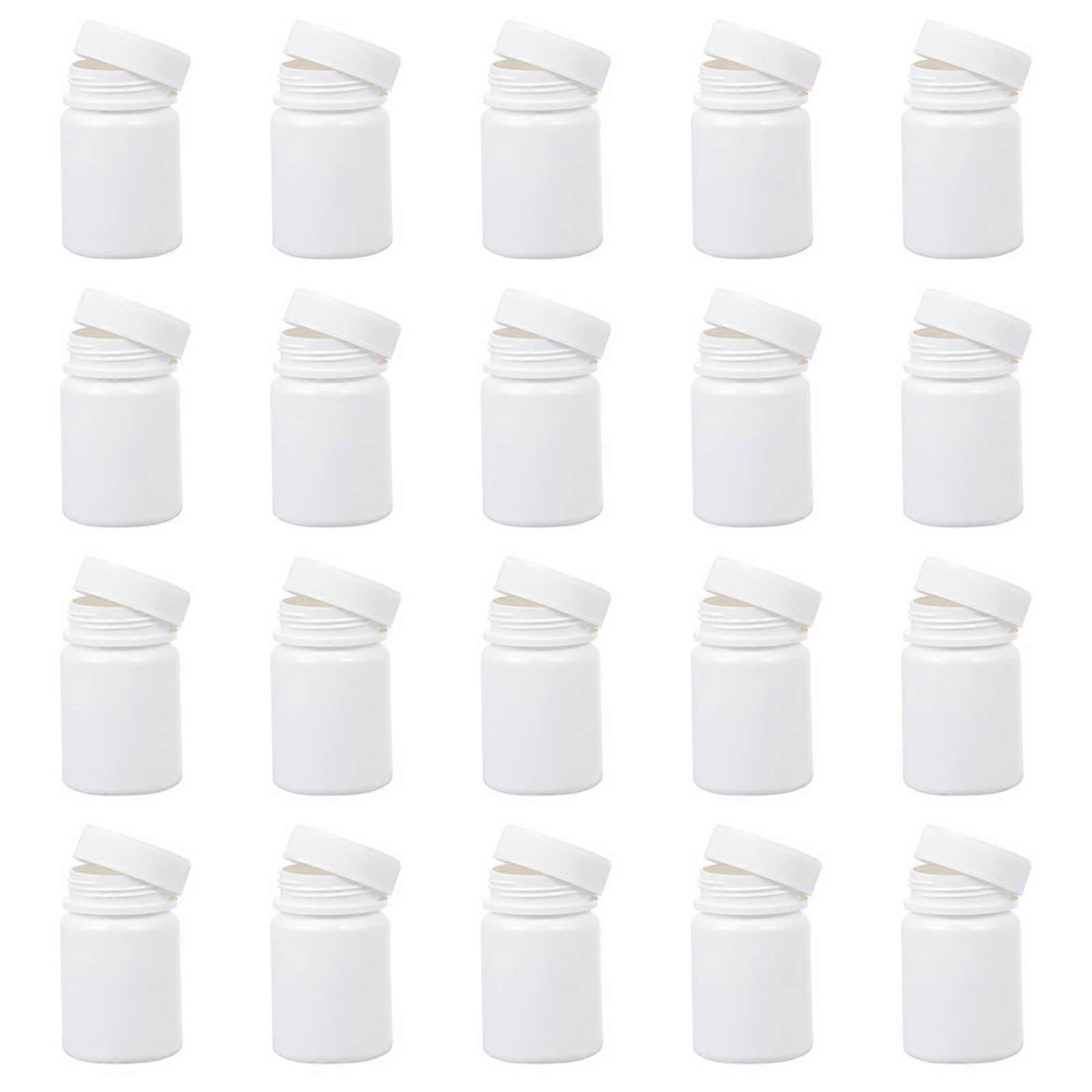 White Pill Holder Bottle for Storage 150Pcs Moistproof Capsule Containers