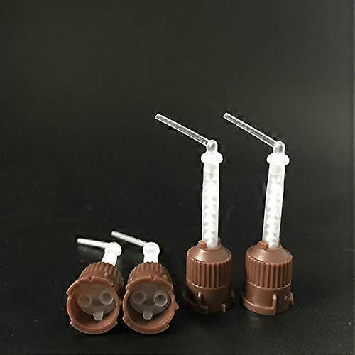 Dental Mixing Tips Brown Long 48 Pack for Precise Mixing Control and Leak Dispensing