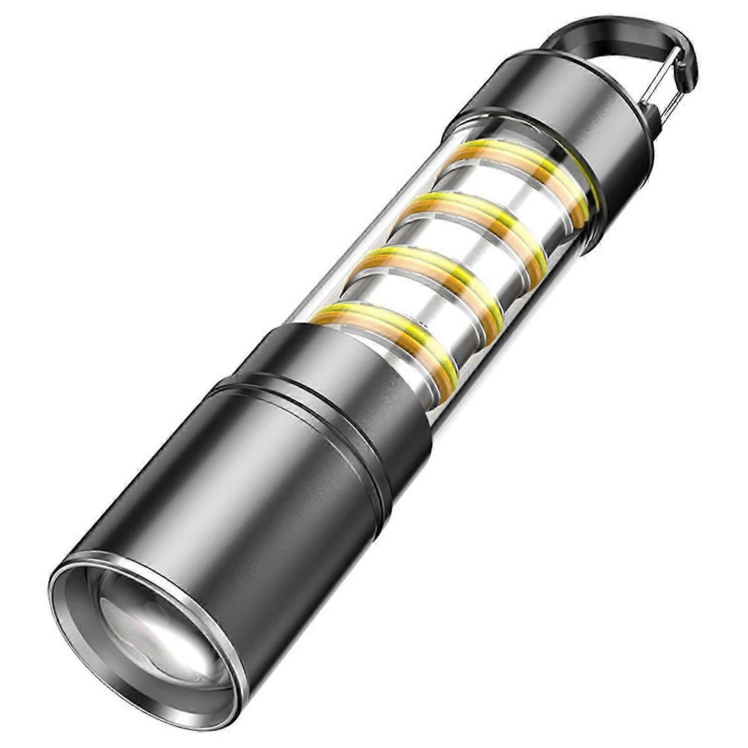 2 Rechargeable LED Flashlight Multifunctional Lantern for Dog Walking Power Outages