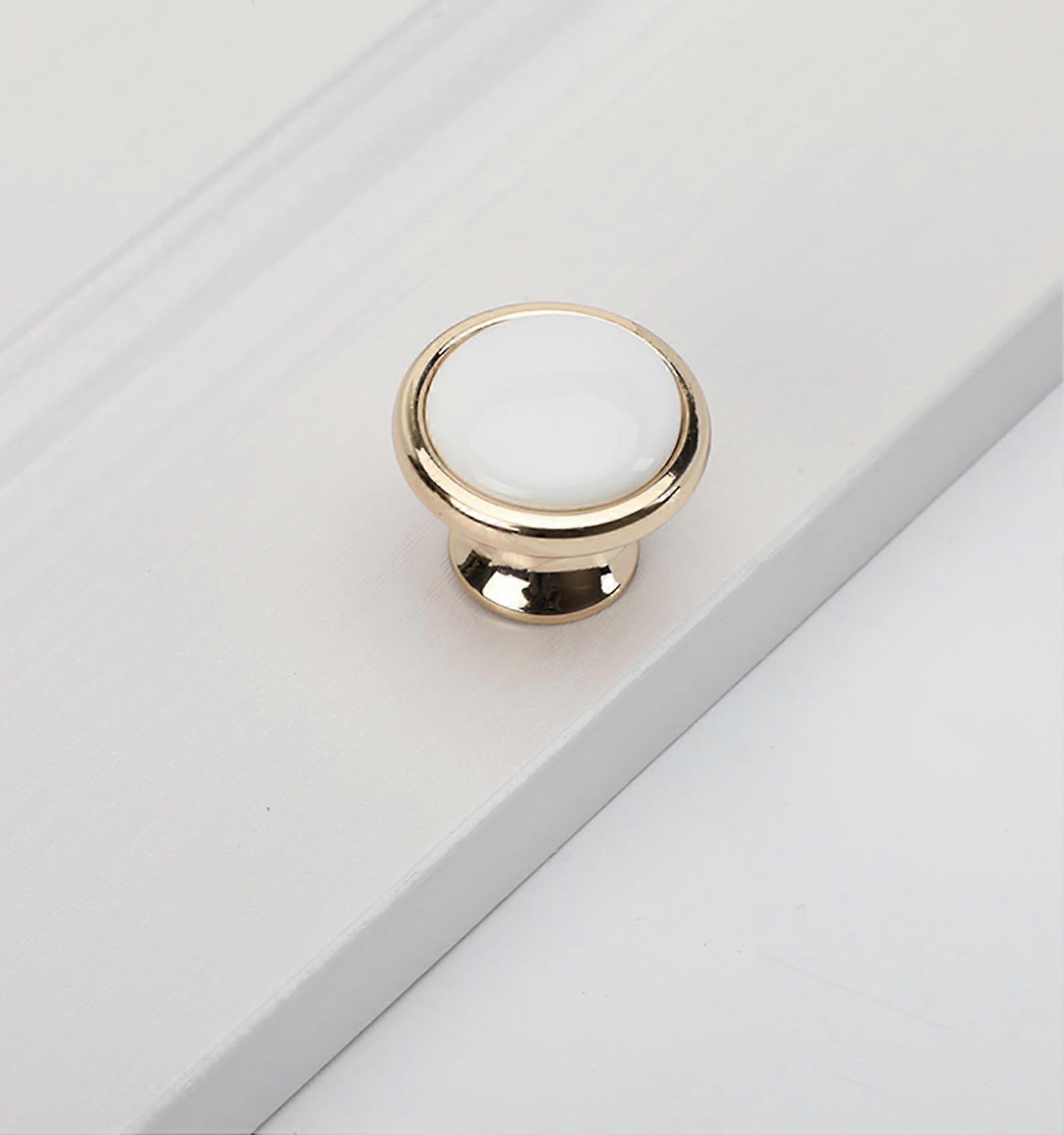 Pack of 2 Ceramic Drawer Knobs, Vintage Cabinet Pull Handles for Dresser Cupboard Single Hole