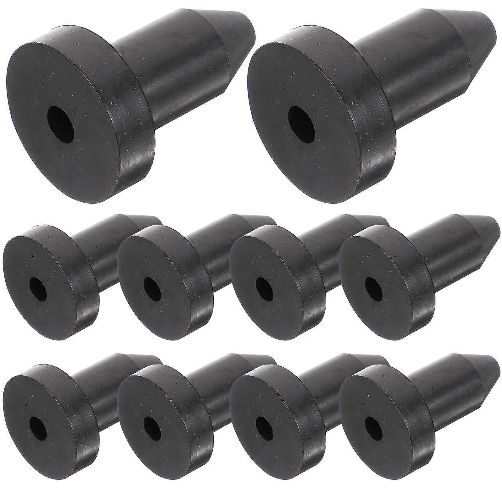 Professional Black Canoe Drain Plug for Boat Function 10Pcs Durable Set