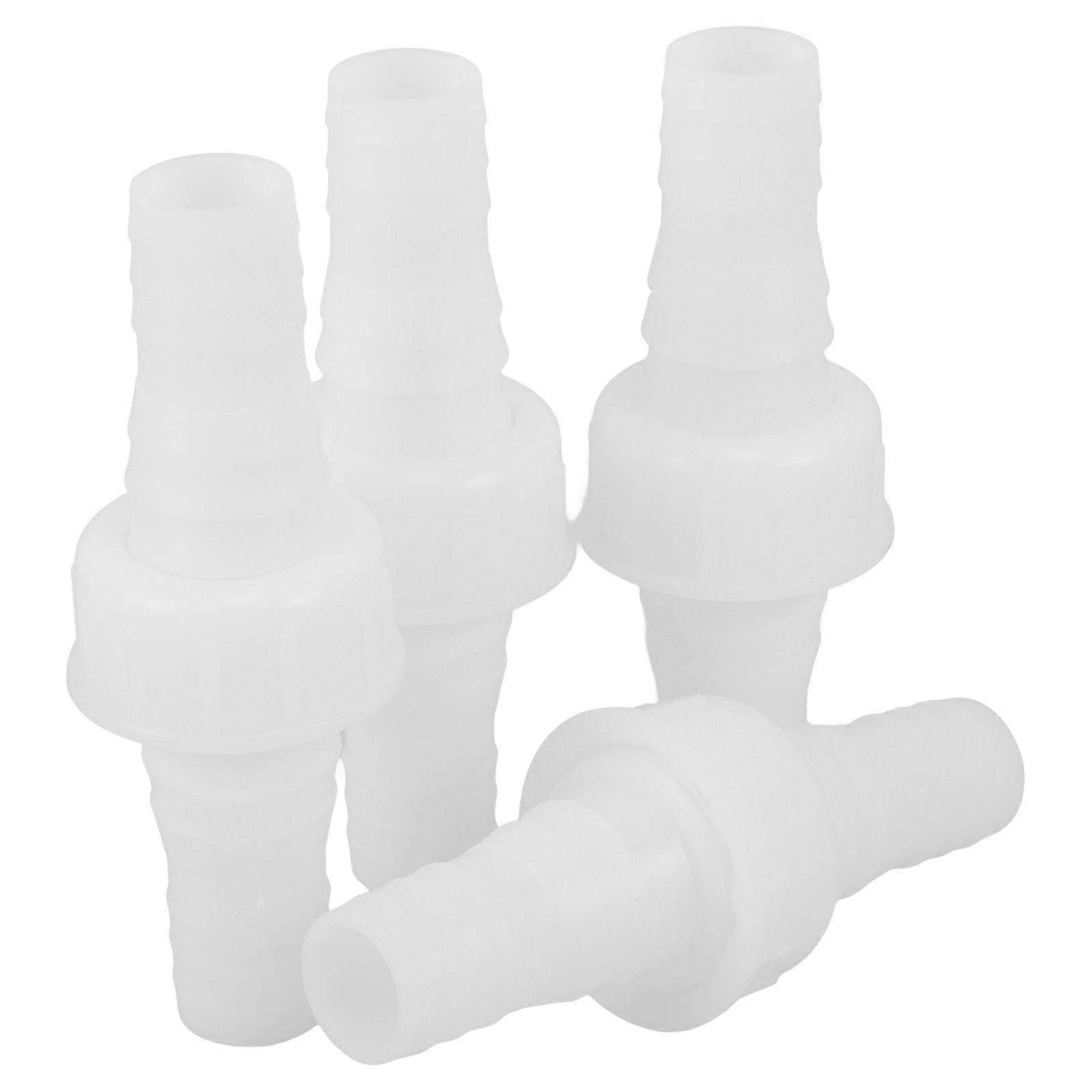 Female Thread Pipe Adapter Water Pipe Connector for Garden 4Pcs White Plastic