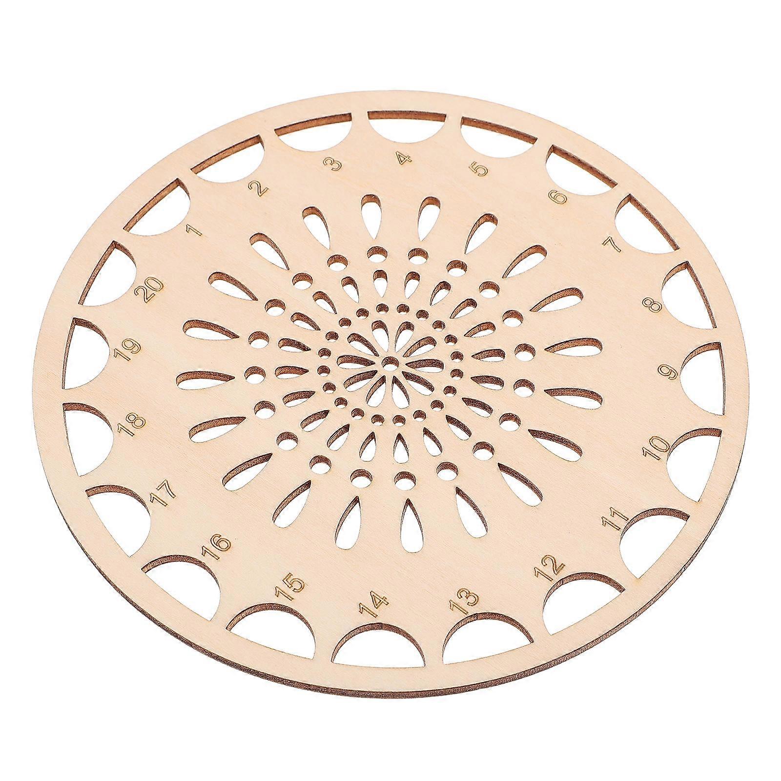 Compact Wooden Embroidery Floss Organizer for Thread Storage 1Pcs