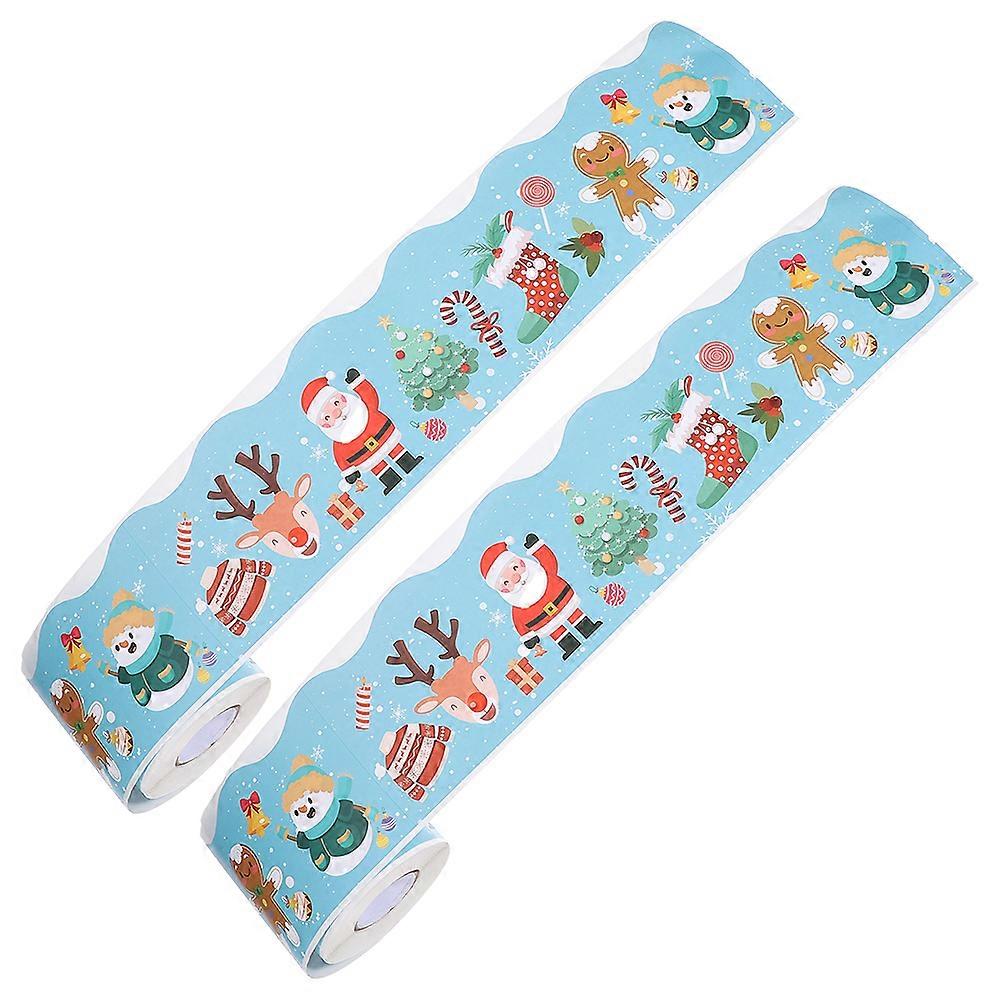 Multi Color Bulletin Board Border Trim for Decoration 6 Rolls