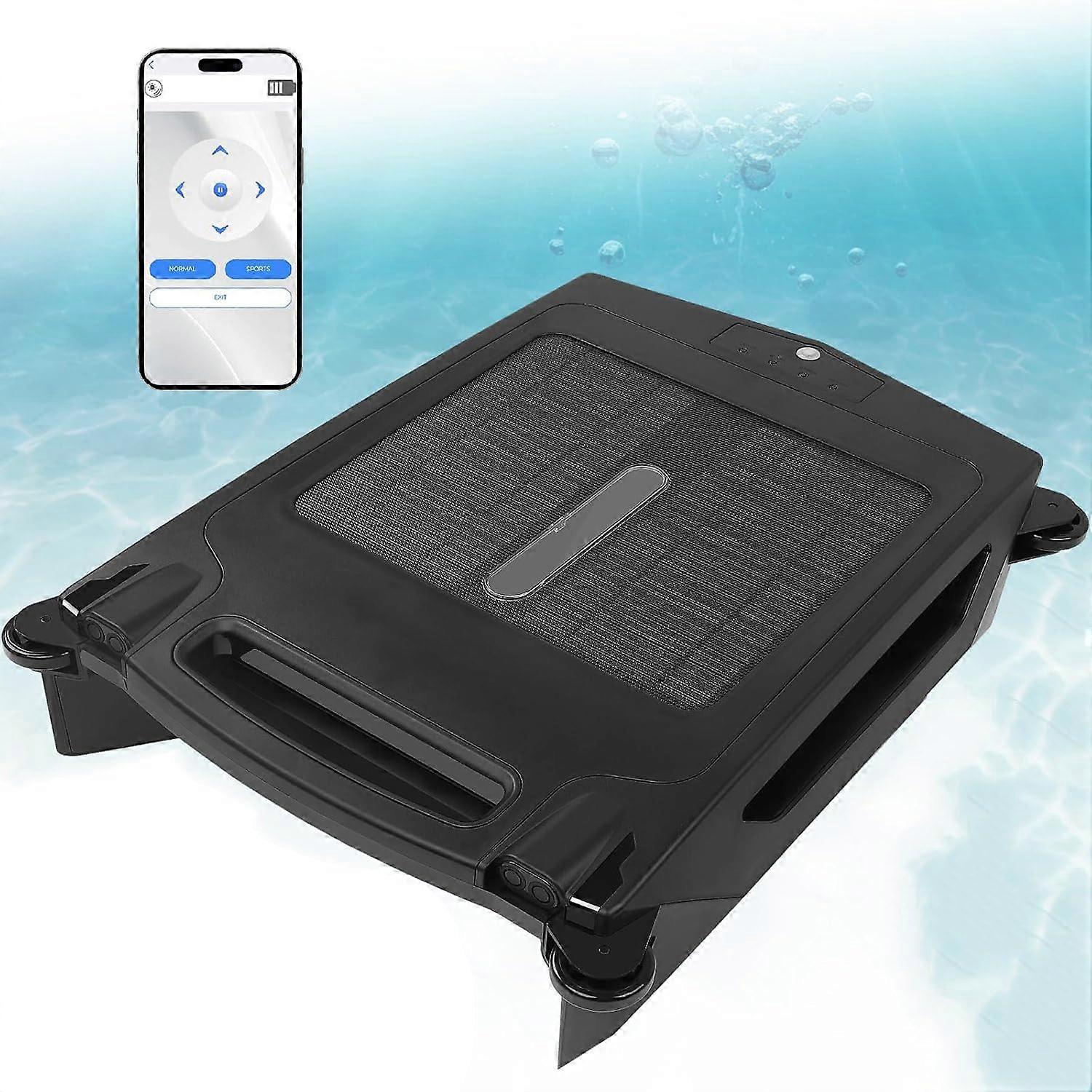 Solar Pool Skimmer Robot with Solar Charging, Smart Obstacle Avoidance and Bluetooth App Control