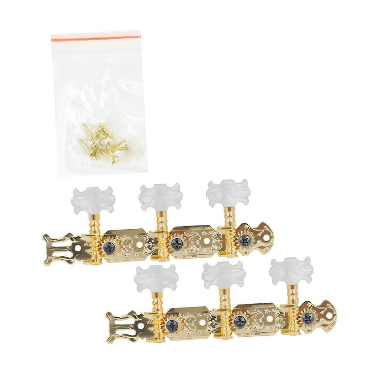 Gold Guitar Tuning Pegs Kit with Precise Control and Polished Finish, Replacement Knobs
