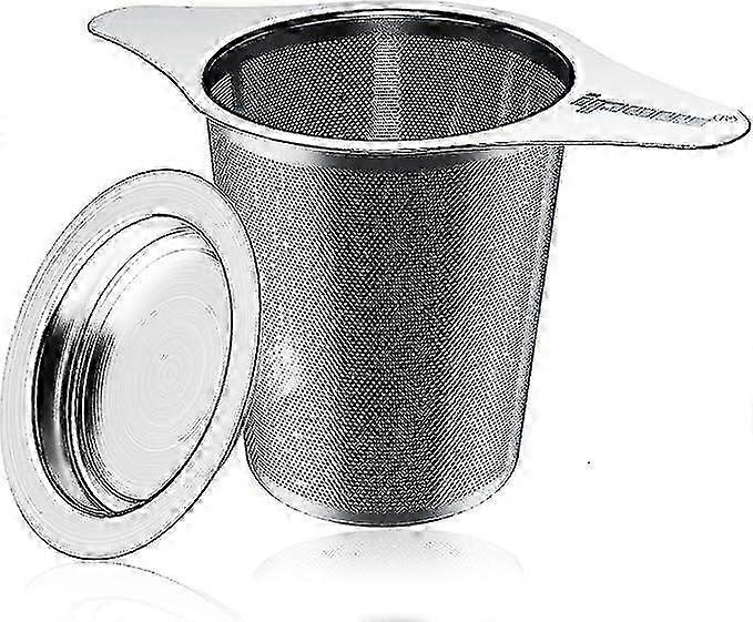 Tea Strainer With 2 Handles And Lid/drip Tray