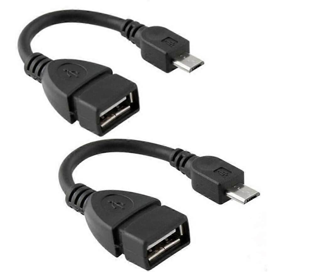 Micro USB OTG Adapter Cable for Samsung Android Devices with Direct Host Connection  Black