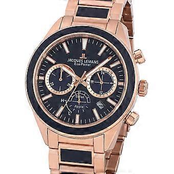 Jacques Lemans Aço Inoxidável Azul Eco Power 1-2115H Relógio Masculino
