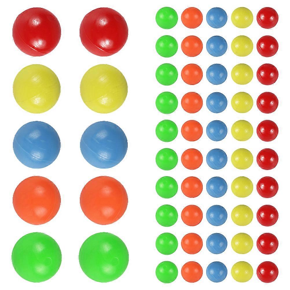 100pcs Colored Plastic Balls Counting Balls for Probability Learning (5 Colors)