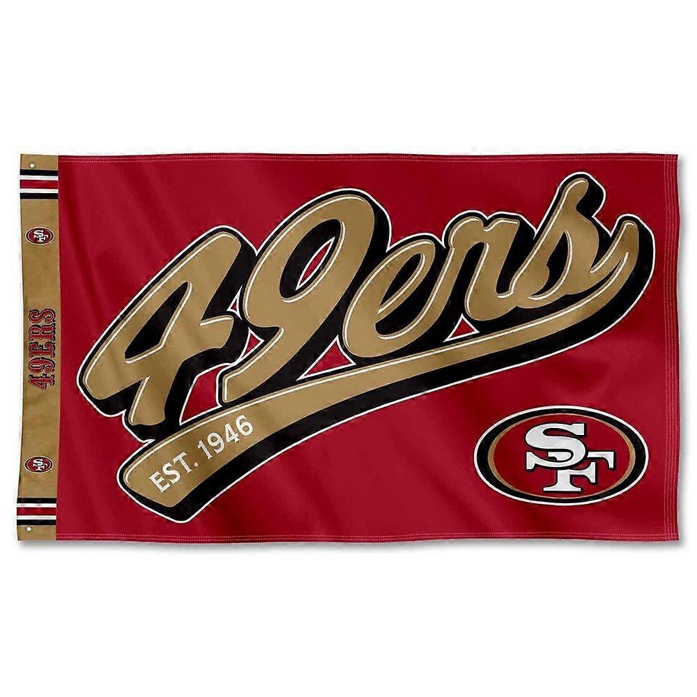 San Francisco 49ers Script Logo Flag C0432