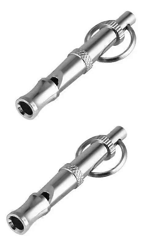 2pcs Dog Bark Stop Whistle Training Tool