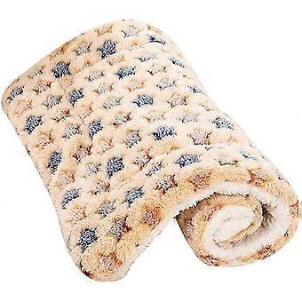 Hoylson Dog Blankets Cat Fluffy Puppy Cushions Washable Mat Small Medium Large (S, Brown)