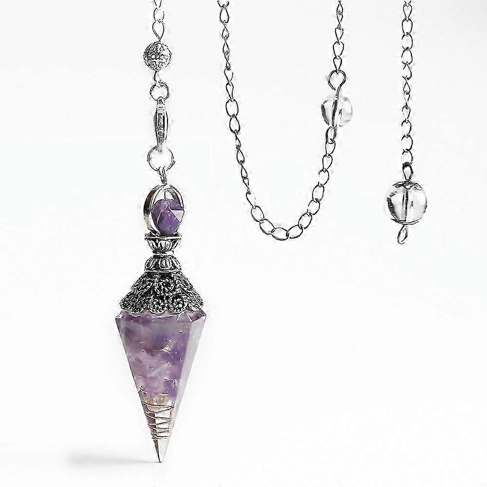 Hexagonal Gemstone Pendulum for Energy Healing, Reiki, Chakra Balancing & Divination