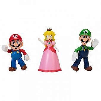 Super Mario Mushroom Kingdom Action Figure Set (Pack of 3)