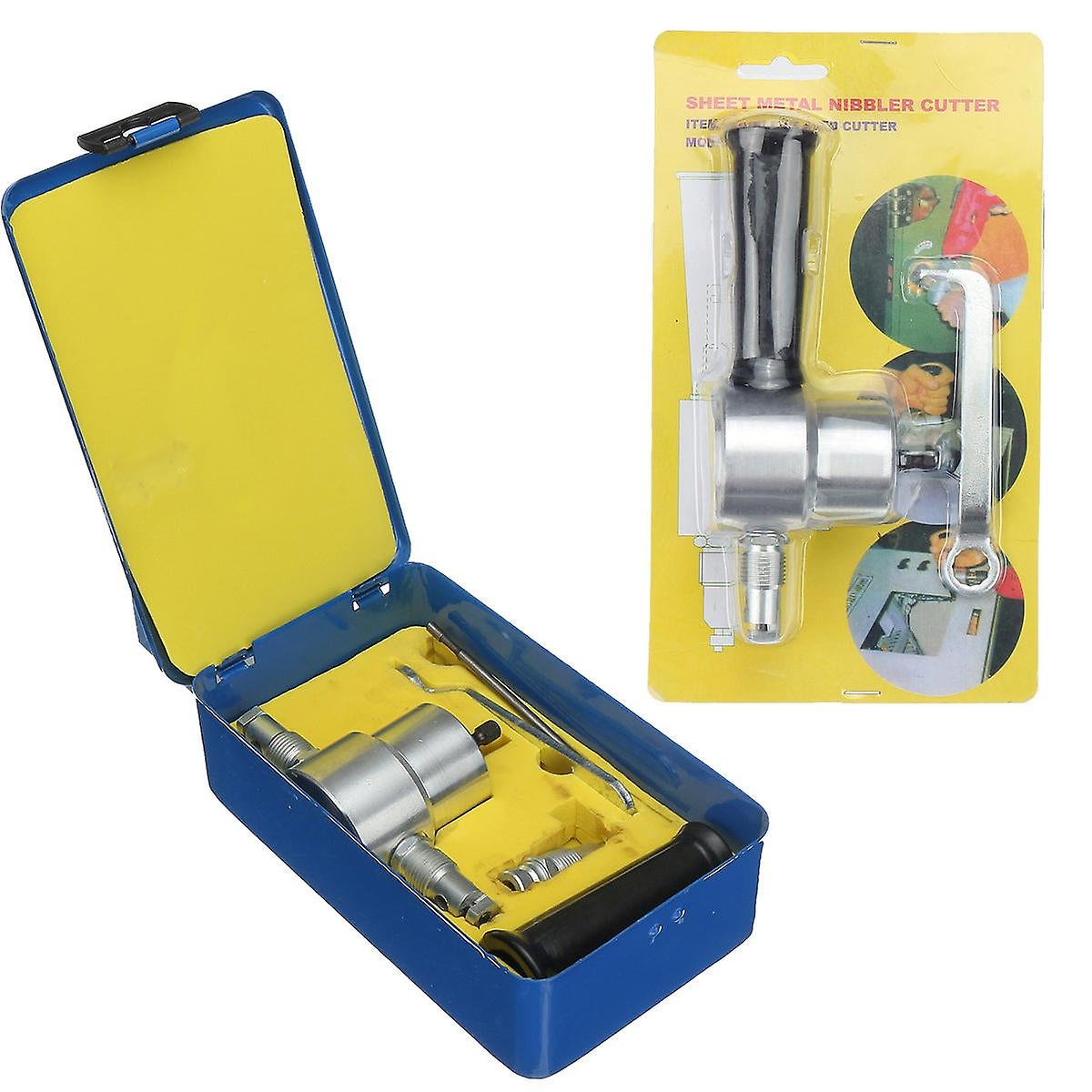 Upgraded 160a double head metal sheet nibbler cutter 360 degree ...