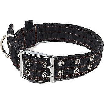 Veeki Dog Collar For Small Medium Pitbull Collar Nylon Heavy Thick Dog Collar 1.7~2.1 Inch Long Tactical Dog Collar
