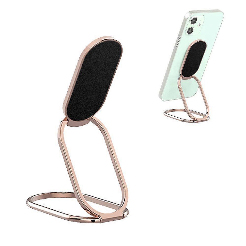 Electroplating process mobile phone bracket ring buckle - rose gold