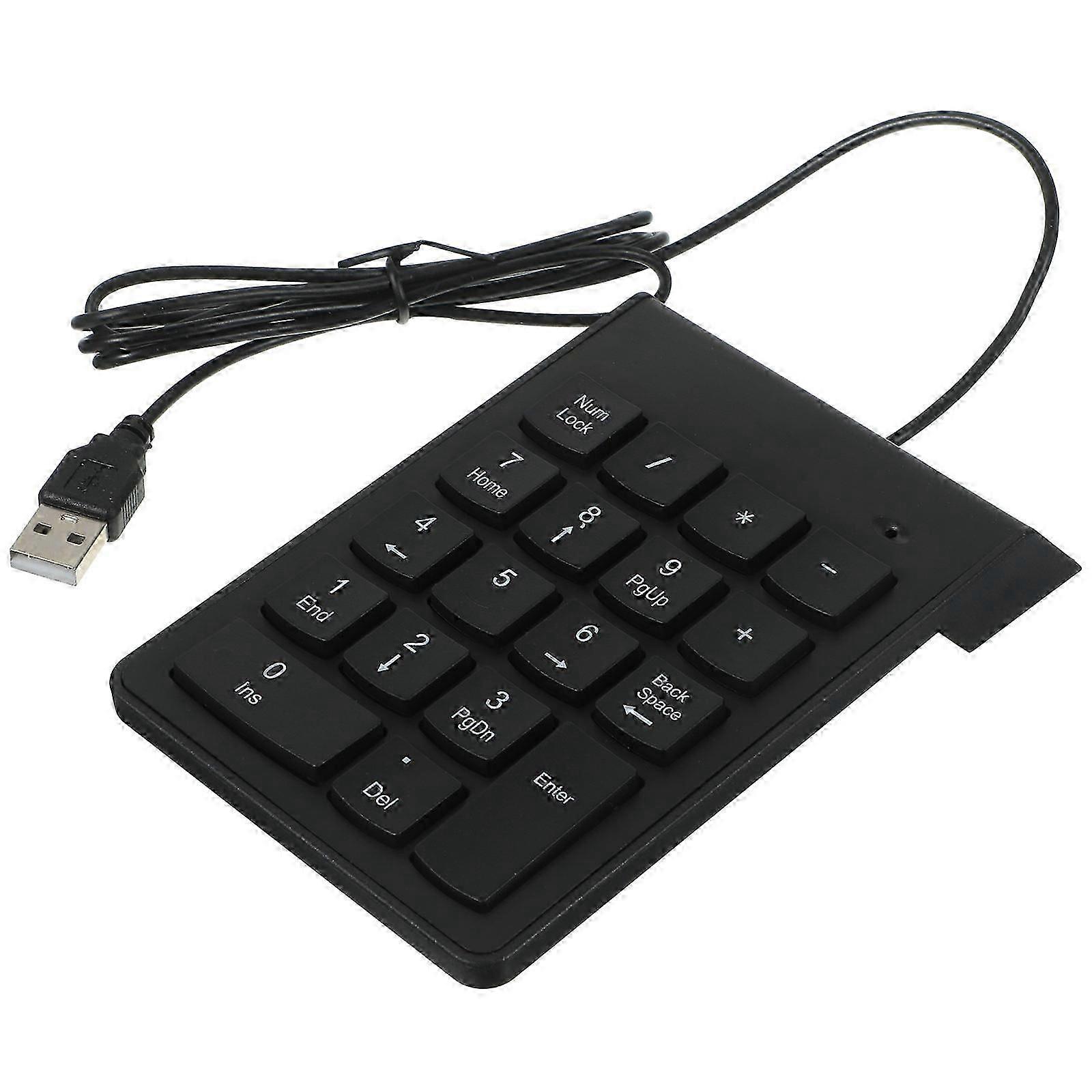 19-Key Number Pad for Computer Use Wired Mechanical USB Numeric KeypadCOD