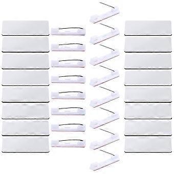 32 stuks naamplaatje lege naambadges DIY lege ID sublimatie naambadge met pin achterkant voor kantoor