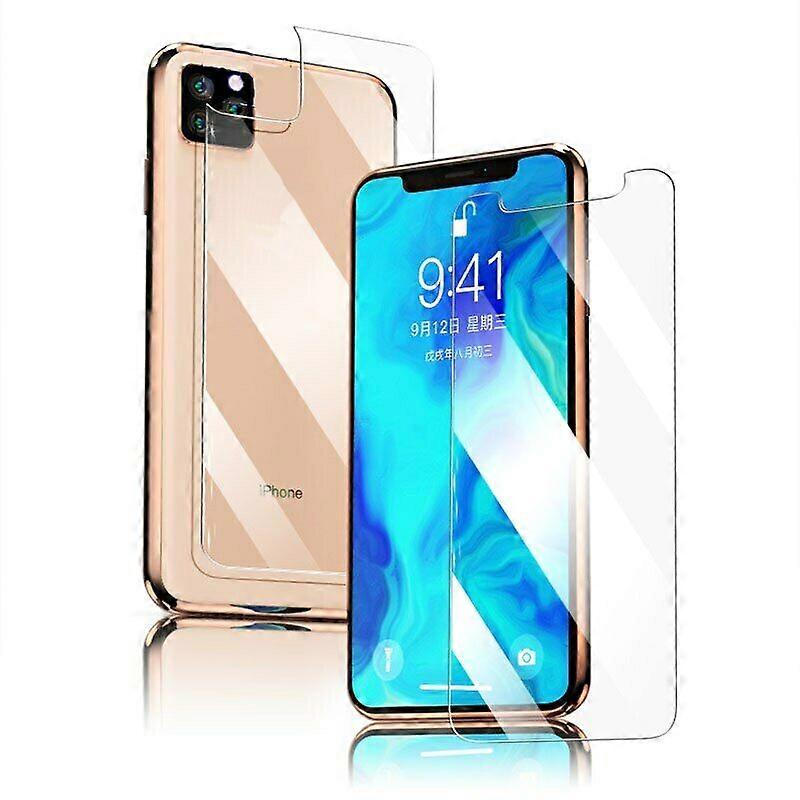 Screen Protector For iPhone 11 Pro Max Full Cover Front Back Tempered Glass 9H