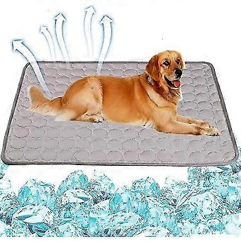 Hundekühlmatte, Schlafkühlkissen, waschbare Eisseide, kühle Decke für Zwinger, Schlafsofa