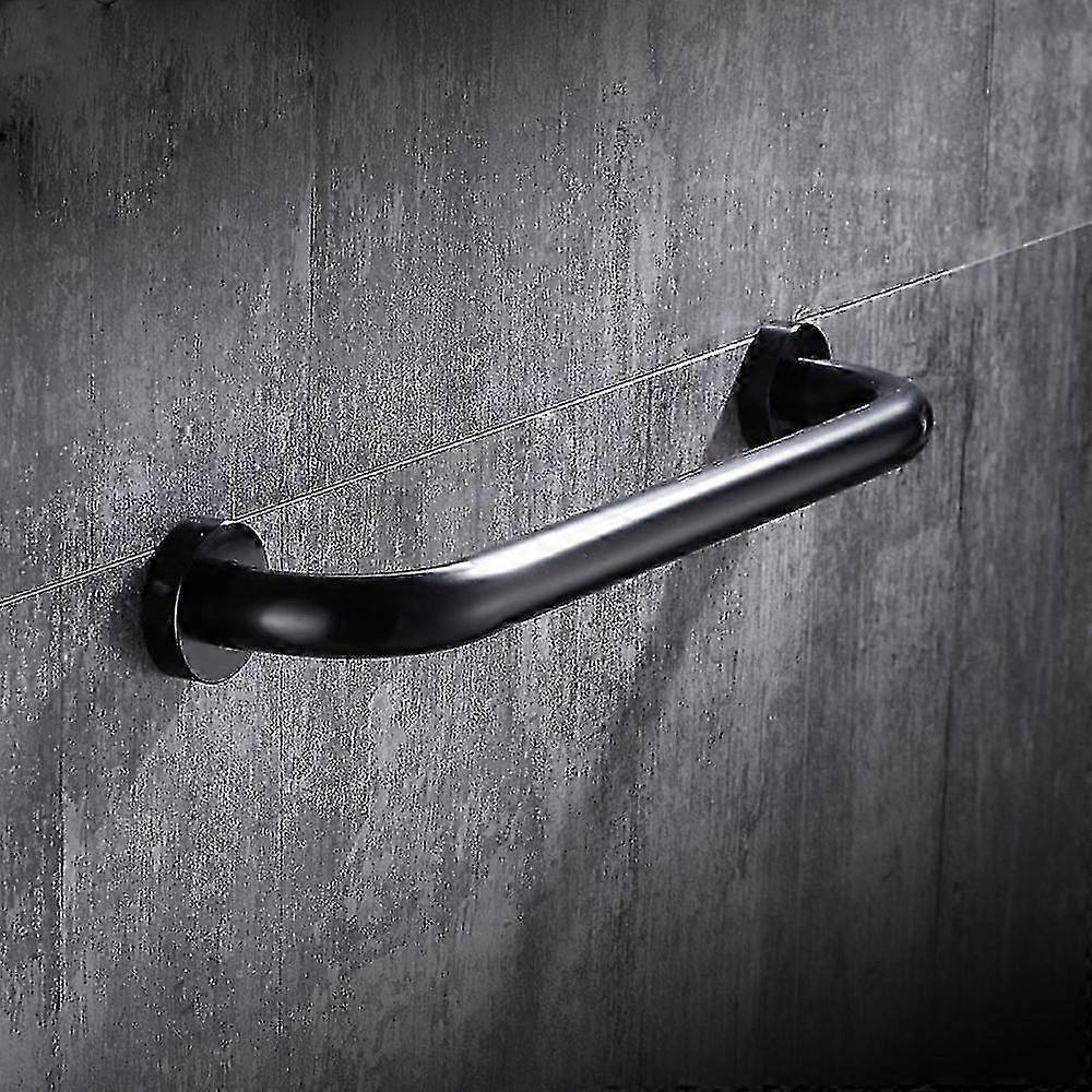 Bath handle, grab handle compatible with the elderly, 30 cm (Black)