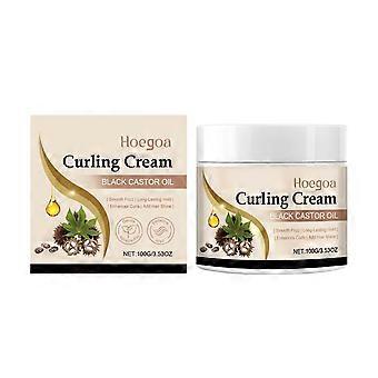 La crème coiffante à l'huile de ricin maintient la brillance et coiffe les boucles de manière naturellement rafraîchissante, soin capillaire 100 g