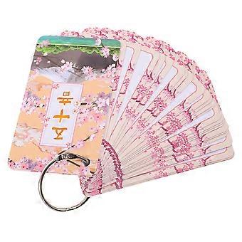 1 Set Katakana Hiragana Cards Paper Japanese Gojon Learning Cards for Beginner