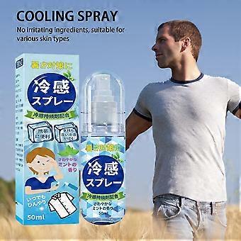 Portable 50ML Summer Cool Spray Peppermint Hydrating Summer Cooling Spray Longlasting Hydrating Cool Spray Instant Cooling Spray