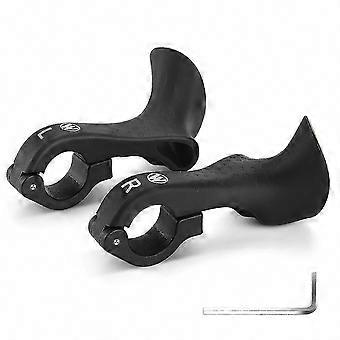 MTB Mountain Bike Handlebar Ends Ergonomic Anti-Slip Bicycle Bar Ends for 21.8-22.8mm Handlebars