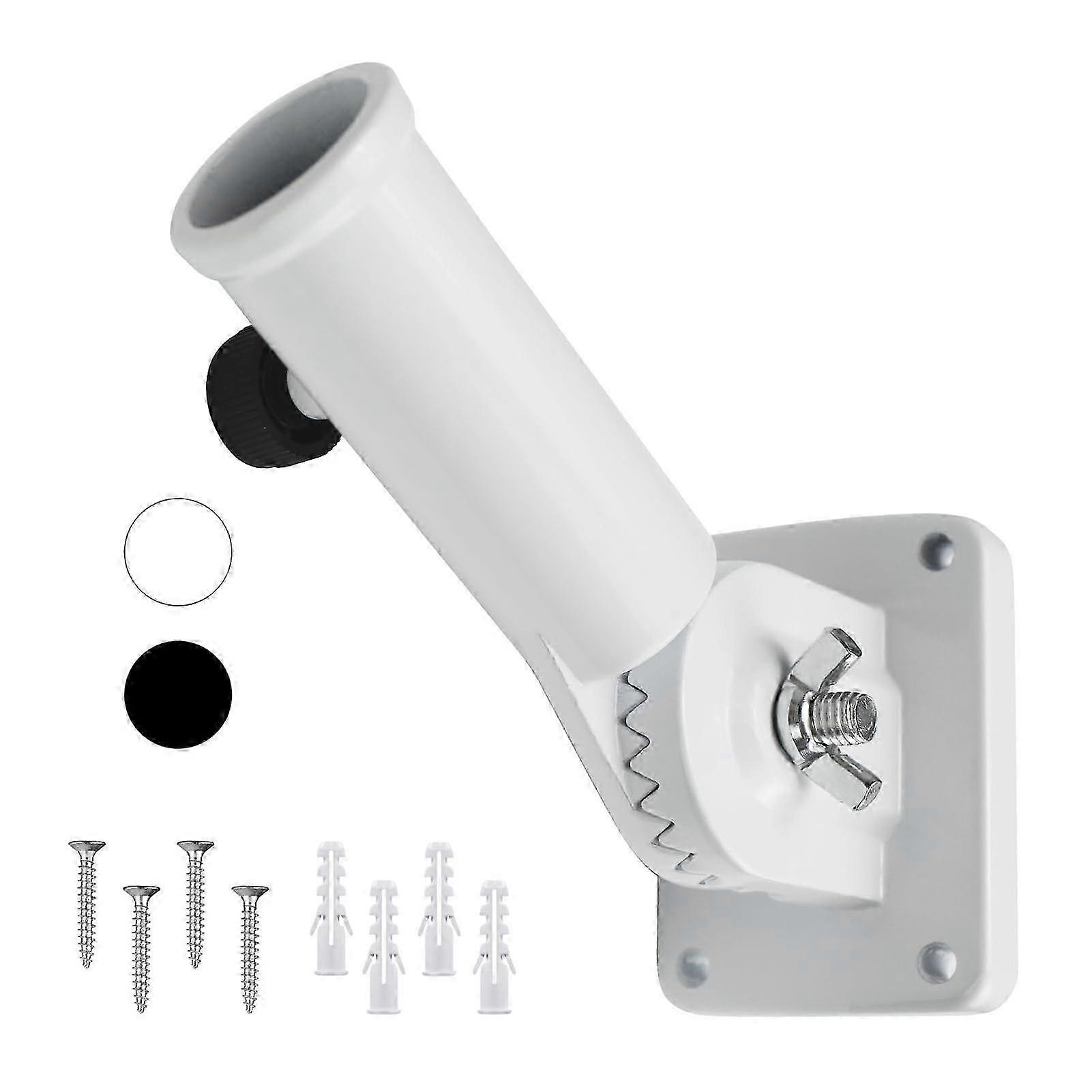 Flagpole Base Flag Pole Holder Angle Adjustable Flag Pole Mounting Bracket Stainless Hardware Multi-Position Rustproof High Wind Resistance Flag Holde