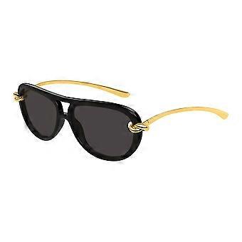 Bottega Veneta BV1418S 005 Full Rim Gold/Blue Women Pilot Sunglasses UV3 Original