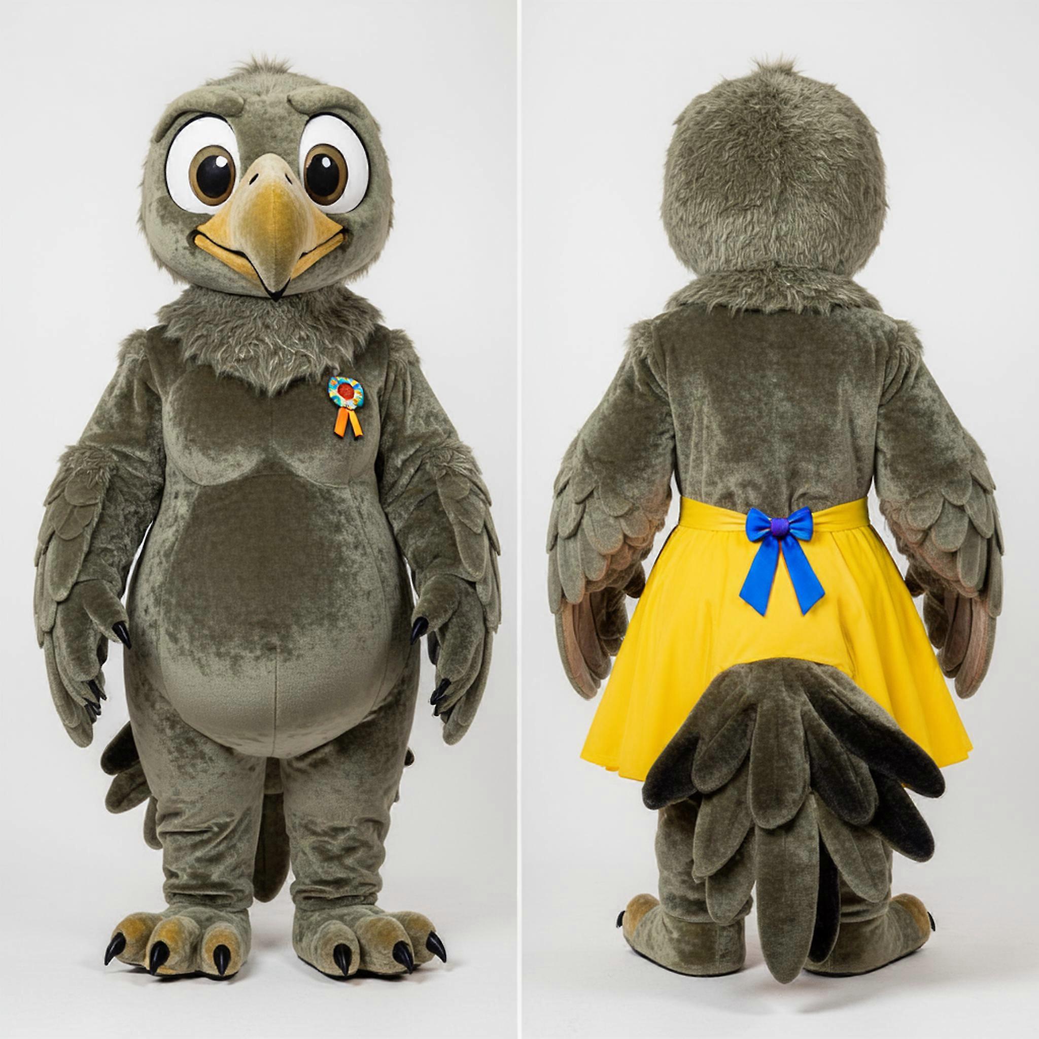 MASTICOT Olive Cartoon Vulture Mascot