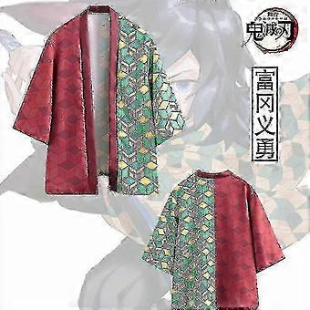 Cos prezent Demon Slayer Kimetsu No Yaiba drukowanie 3d Anime Kimono Haori Yukata Cosplay Casual fajne Streetwear płaszcz Zenitsu Tanjir 25-26s
