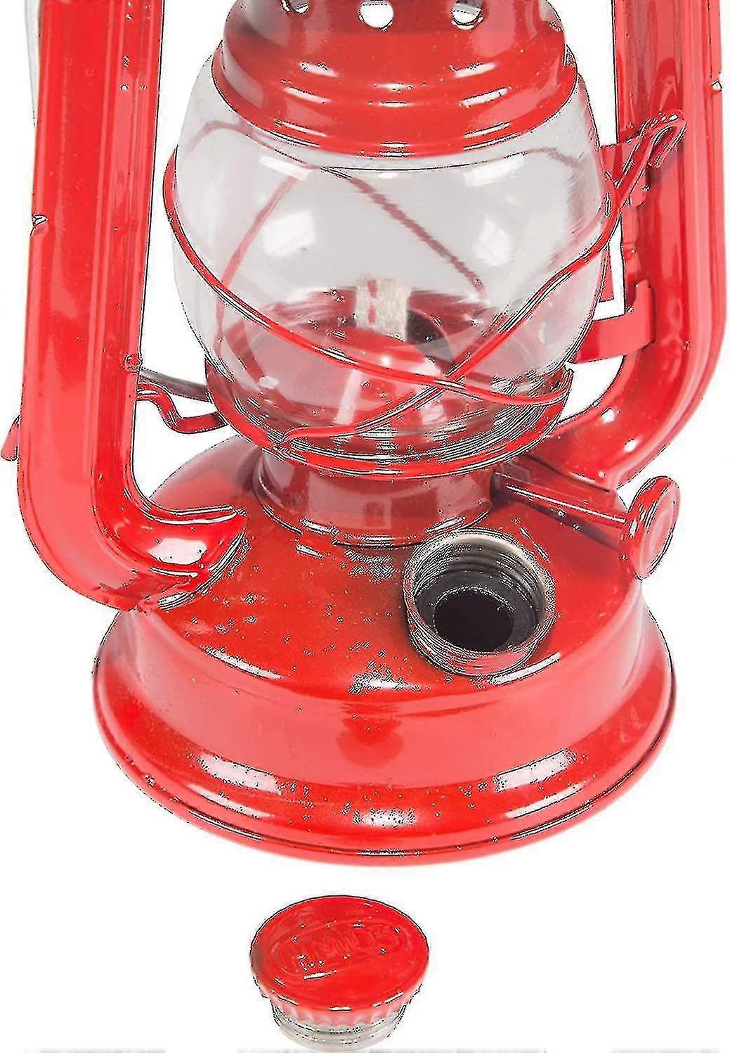 Small Hurricane Lantern (red, 8-inch) 130 One Size