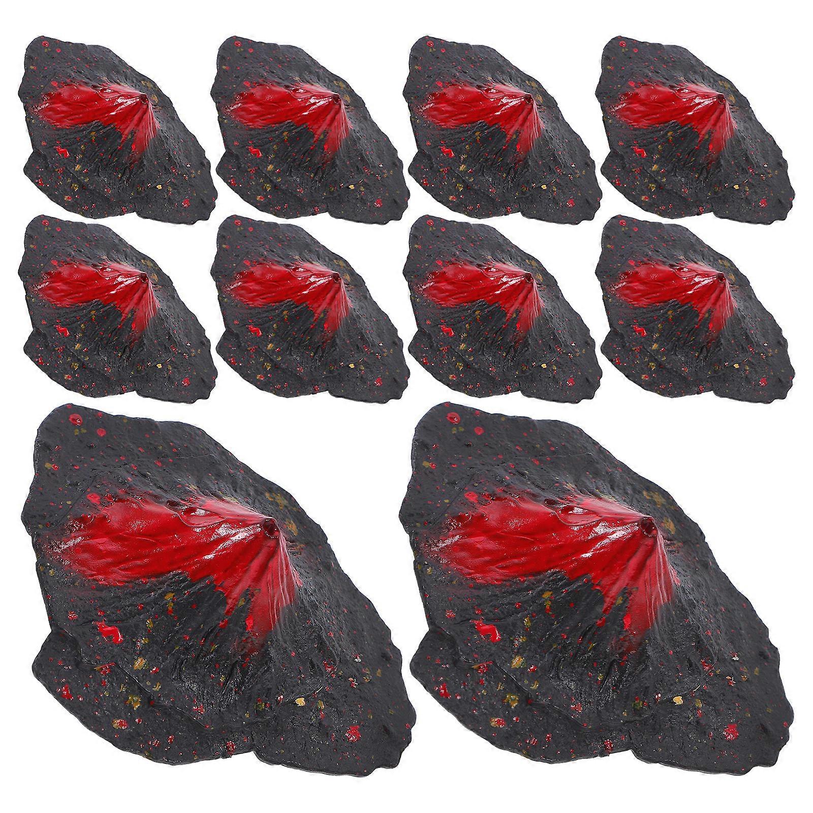 Plastic Mini Volcano Model for Science Experiment Teaching 64Pcs