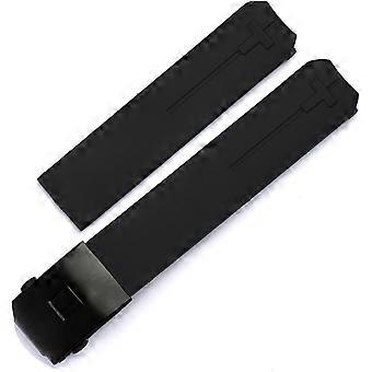 Bracelet de montre en silicone souple 20 mm pour Tissot T-Touch T013 T047, noir et orange, étanche, style sport, références T091 et T013420A