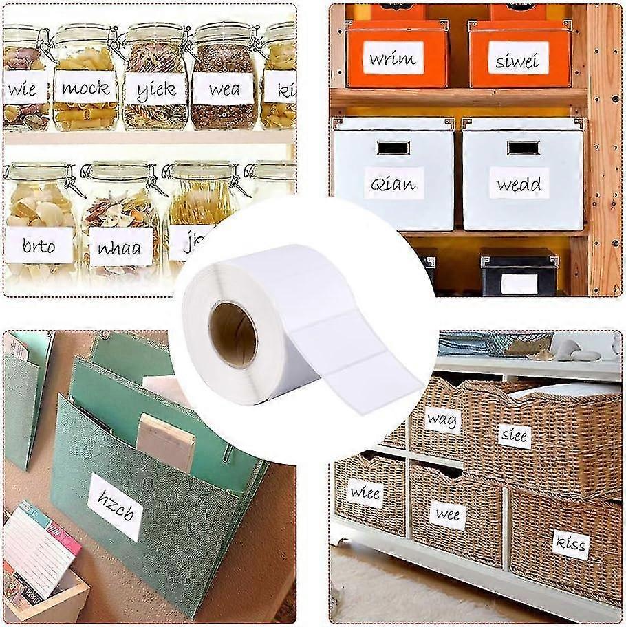 6x4cm White Adhesive Labels Pack