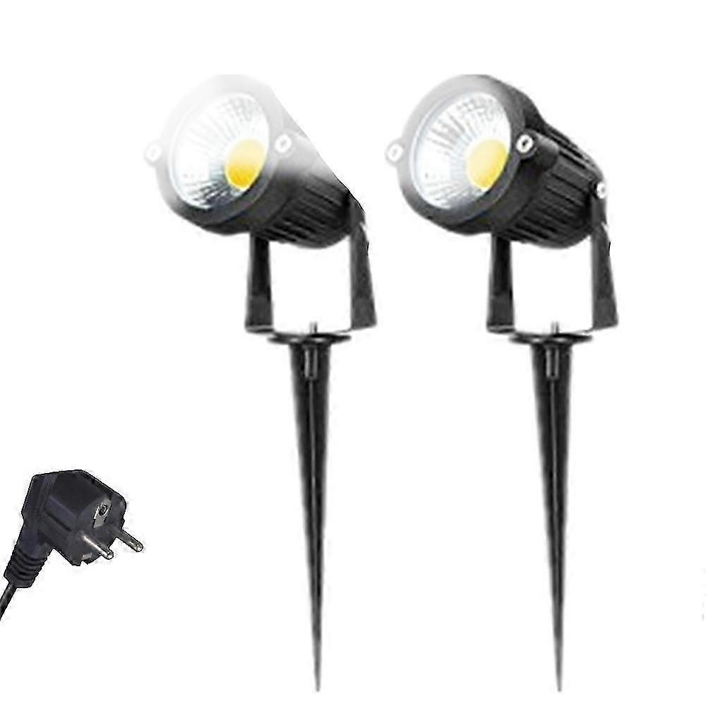 Glass-Lens Warm LED Garden Path Lights